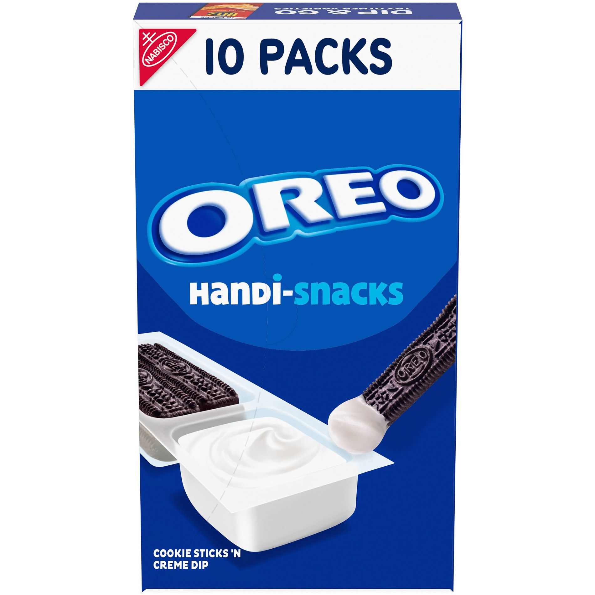 Oreo Handi Snacks Cookie Sticks 'N Creme Dip Snack Packs - 10oz/10ct