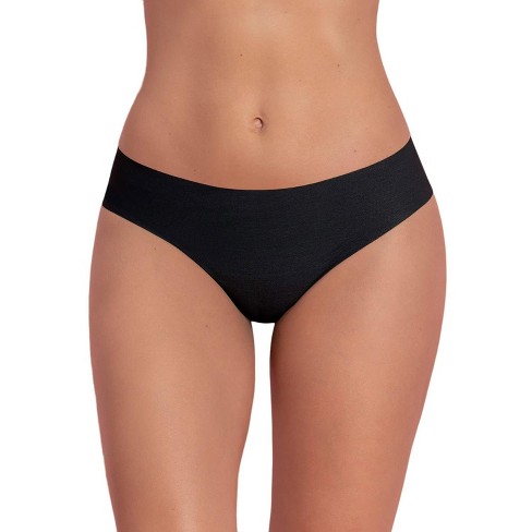 Leonisa No Ride-up Seamless Thong Panty - Black S : Target