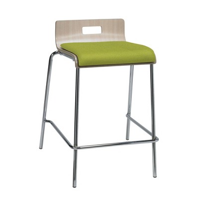 Jive Counter Height Barstool Avocado Fabric Seat Natural - KFI