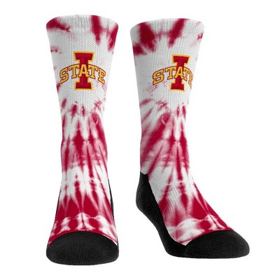 NCAA Iowa State Cyclones Adult Tie Dye Socks - L/XL