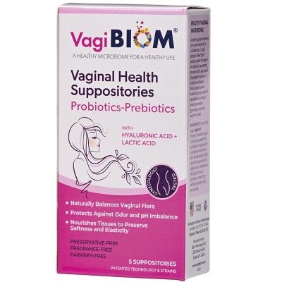 VagiBIOM Probiotic-Prebiotic Suppository FF (5 count)