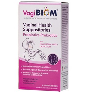 VagiBIOM Probiotic-Prebiotic Suppository FF (5 count) - 1 of 4