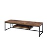 Chic Crate-Weathered Oak & Black Metal TV Stand – Bob Media Console w/ Modern Farmhouse Design, Multi-Room Furniture - 2 of 4