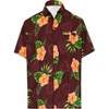 HAPPY BAY Men's Hawaiian Shirts Short Sleeve Button Down Shirt Floral Shirt Men Casual Beach Vacation Hawaii Island Shirts Funny - 4 of 4