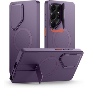 SURITCH for Samsung Galaxy S25 Ultra Phone Case, Magnetic Protective Cover with Camera Cover & Adjustable Metal Kickstand - 1 of 3