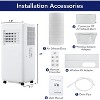 10000 BTU Portable Air Conditioner with Remote – 3-in-1 AC, Dehumidifier & Fan, Cools up to 450 Sq. Ft, Sleep Mode, Timer, Quiet Operation - 3 of 4