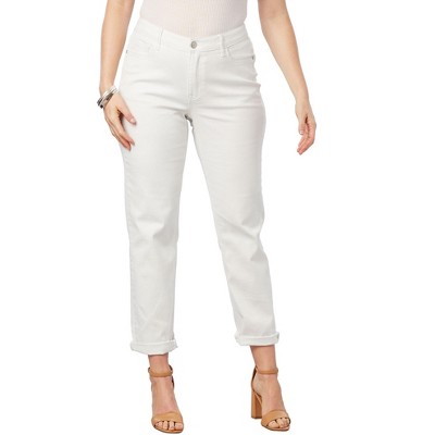 Roaman's Women's Plus Size Invisible Stretch Iconic Boyfriend Jean