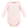 Hudson Baby Girls Thermal Long Sleeve Bodysuits, Snowflake - 4 of 4