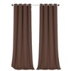 GoodGram 2 Pack Hotel Thermal Grommet 100% Blackout Window Curtain Panels - 2 of 2