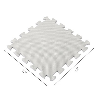 Multicolor Foam Interlocking Puzzle Floor Mat with Borders