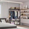 Cesicia 3-Tier Rolling Clothes Rack with 1 Rod & 8 Hooks - 3 of 4