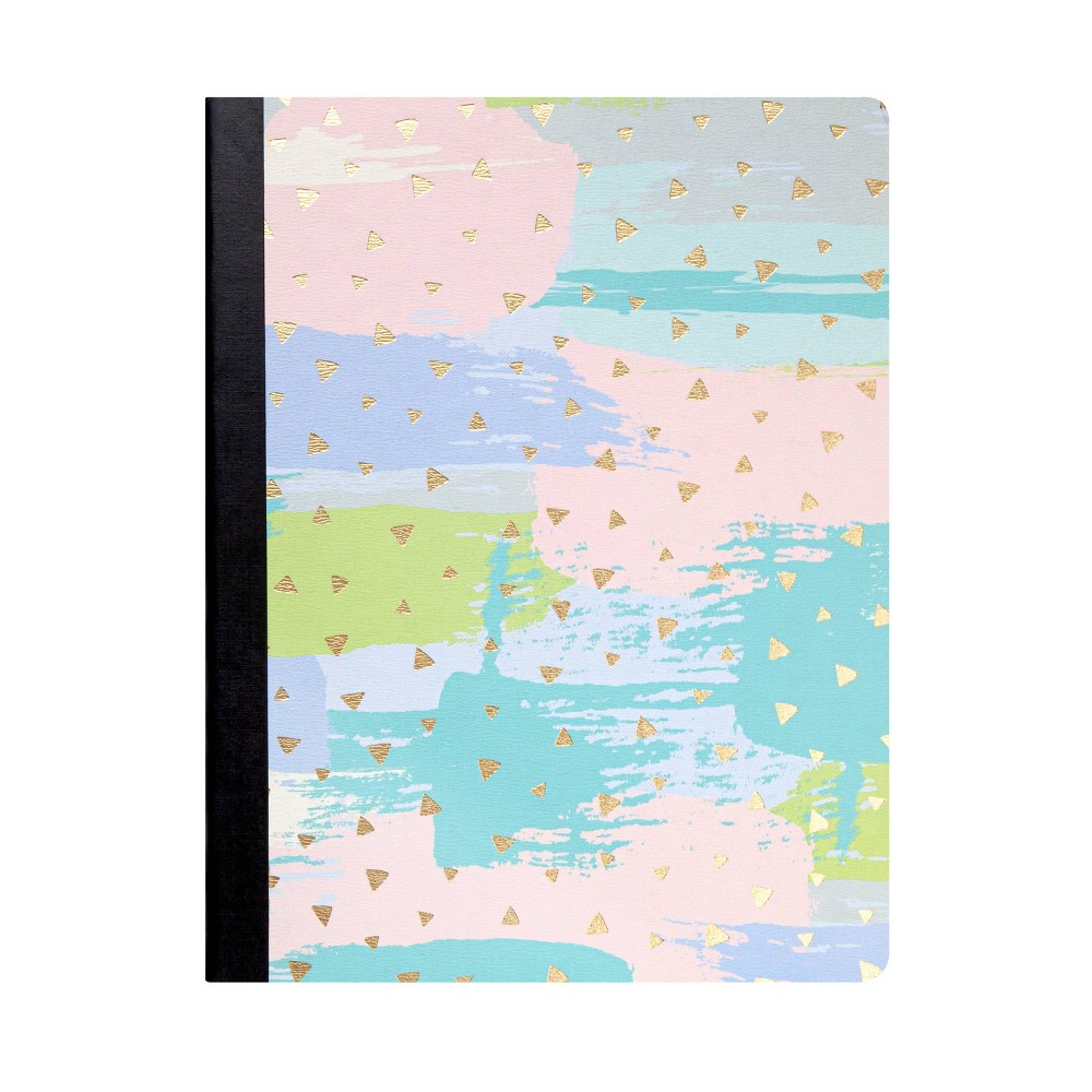 Composition Notebook College Ruled Stripes WC Dots greenroom