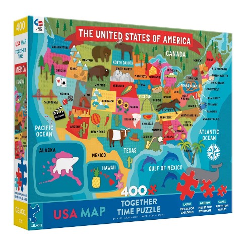 Ceaco Usa Map Jigsaw Puzzle - 400pc : Target