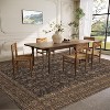 Coucheta Floral Rugs, Washable Soft Non Slip Area Rug for Living Room Bedroom, Distressed Vintage Stain Resistant Large Under Table Carpet - 4 of 4
