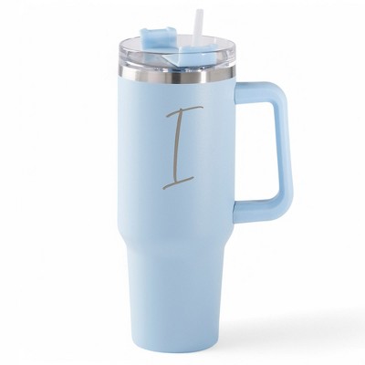 Personalization Mall Your Initial Engraved 40 oz Stainless Steel Tumbler