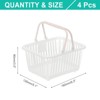 Unique Bargains Plastic Grocery Shopping Toy Organizing Mini Decorative Baskets 6.3" x 3.5" x 5.1" 4 Pcs - 2 of 4