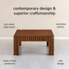 MH London Fritz Solid Wood Coffee Table with Rectangular Top in Walnut - 4 of 4