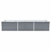 vidaXL Raised Bed Grey Galvanized Steel 94.5x31.5x30.3 in Sturdy - 3 of 4