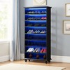 UbMelt 9-Tier Bookcase Modern Freestanding Bookshelf with LED Lights & Wood Legs for Living Room,Bedroom,Office - 2 of 4