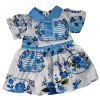 Doll Clothes Superstore Blue Flowers Dress Compatible With 18 Inch Girl Dolls Like American Girl Our Generation My Life Dolls - 4 of 4