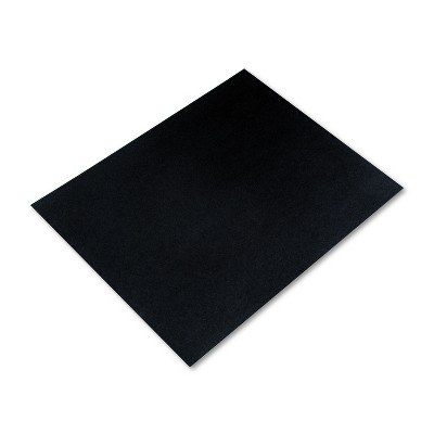 Pacon Peacock Four-Ply Railroad Board 22 x 28 Black 25/Carton 54811