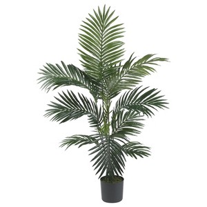 HomeStock  4 ft. Artificial Palm Tree in Pot for Indoor/Outdoor - 1 of 4