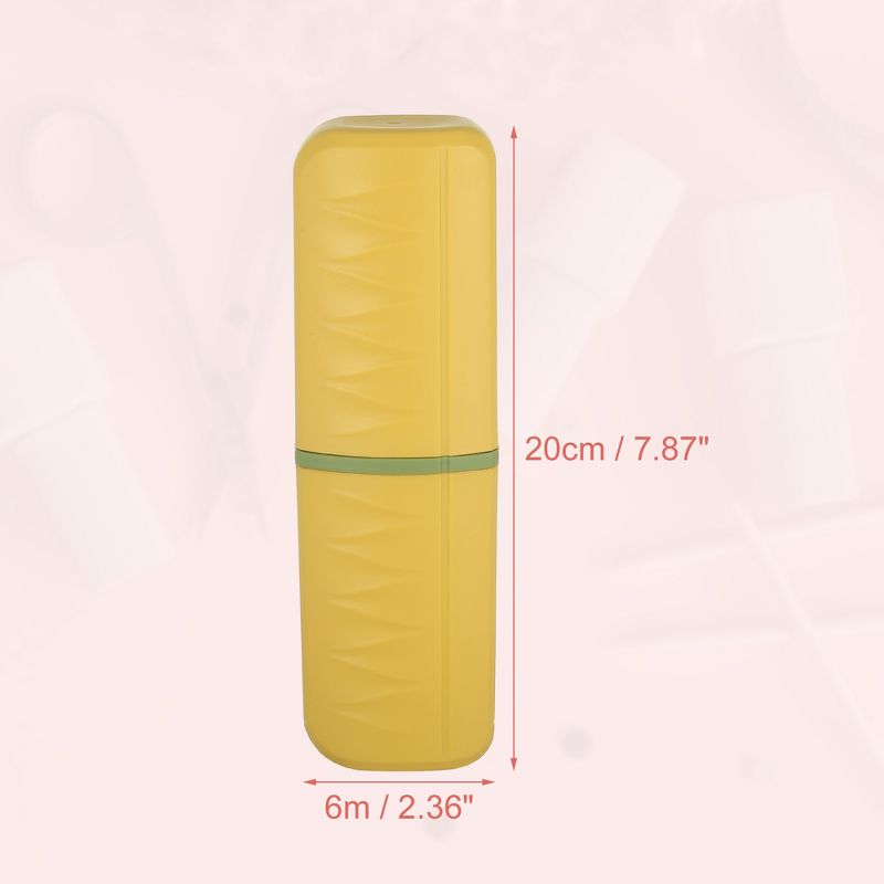 Unique Bargains Plastic Lightweight Toothbrush Travel Case 2.36"x1.57"x7.87" 1 Pc, 4 of 7