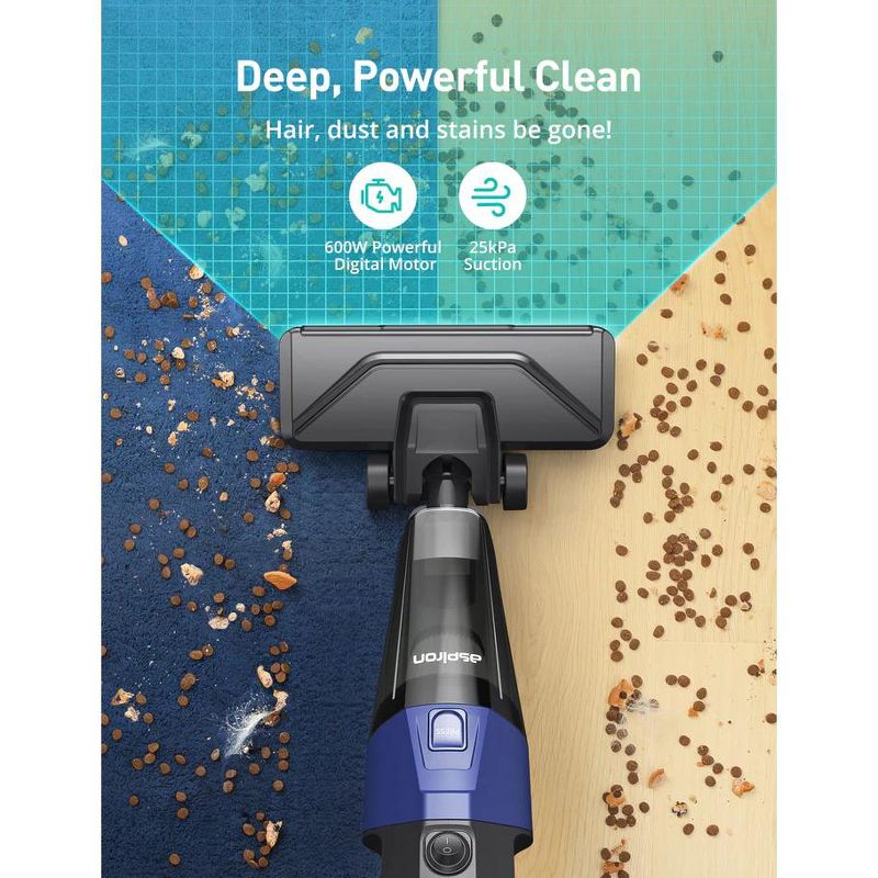 ASPIRON Stick Vacuum Cleaner CA025 - 5-in-1 Handheld, 20kPa Powerful Suction, Blue, 2 of 10