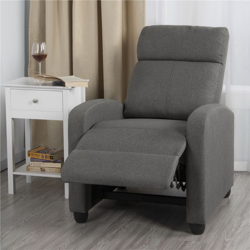 Yaheetech Fabric Upholstered Adjustable Recliner Chair with Pocket Spring for Living Room, 4 of 12
