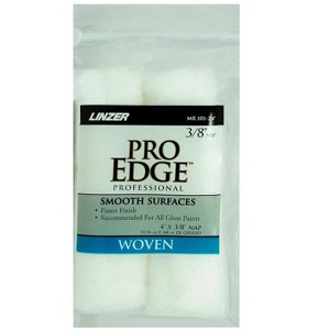 Linzer Pro Edge Woven Fabric 4 in W X 3/8 in Mini Paint Roller Cover 2 pk (Case of 6) - 1 of 1