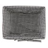 Design Imports Set of 2 M Antique White Chicken Wire Gingham Check Liner Baskets Black/White: Decorative Iron & Cotton Baskets - image 2 of 4