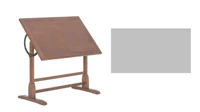 42&#34; Canvas &#38; Color Retro Wood Table Rustic Oak - Studio Designs, 2 of 10, play video