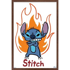 Trends International Disney Lilo & Stitch (2002) - Fire & Attitude Framed Wall Poster Prints - 1 of 4