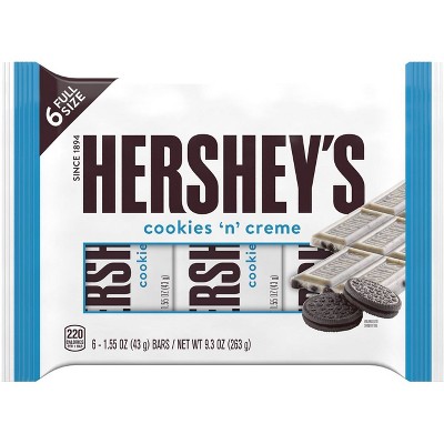 Hershey's Cookies 'n Creme Full Size Candy Bars - 6ct