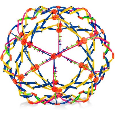 4E's Novelty Expandable Ball Toy Sphere – Stress Relief Ball for Kids & Adults, Breathing Aid, Hoberman Sphere – 1 Pack