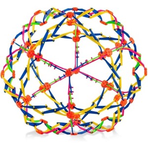 4E's Novelty Expandable Ball Toy Sphere – Stress Relief Ball for Kids & Adults, Breathing Aid, Hoberman Sphere – 1 Pack - 1 of 4