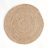 Plum & Post Jute Coil Round Placemats, Set of 8 - Natural - 2 of 4