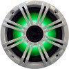 Kicker - Four OEM Replacement White LED 6" 390 Watt 2-Way Marine/Boat Car Audio Coaxial Speakers KM6LC - 2 of 4