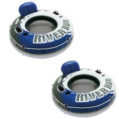 Intex River Run 1 Person Inflatable Tube Raft Float for Lake, Pool, and River