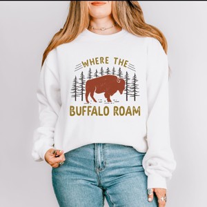 Simply Sage Market Where the Buffalo Roam Sweatshirt - 1 of 4