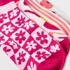Women's Groovy 6pk Low Cut Socks - Pink/White/Heather Gray 4-10: Animal Icon Pattern, Lightweight Fabric - 2 of 2