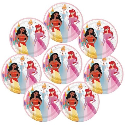 Disney Princess 9&#34; 8ct Dinner Paper Plates