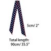 Allegra K Women's Skinny Silky Polka Dot Waistband Long Narrow Neckscarf Bag Handle Accessory 1 Pc - 3 of 4