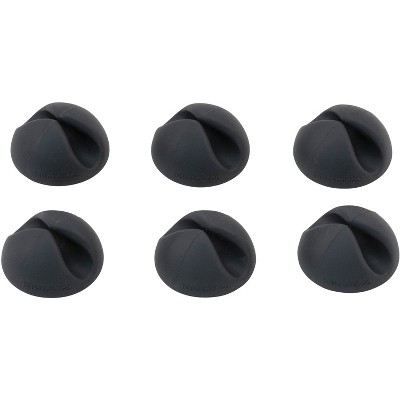 Cord Away Self-adhesive Wire Clips Black 6/pack 00204 : Target