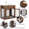 Dog Crate, 40 Inch Furniture Style Wooden End Table with Double Drawers - Decorative Kennel for Small/Medium/Large Dogs - 3 of 4