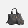 MKF Collection Yola Women’s Satchel Vegan Leather Bag and Wallet by Mia K- 2PCS Set - 2 of 4