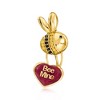 Ross-Simons 8.25 Carat Ruby "Bee Mine" Bumblebee Heart Pendant Necklace With .10 ct. t.w. Citrines and .10 ct. t.w. Black Spinels in 18kt Gold Over - 4 of 4
