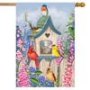 Briarwood Lane House Flag 40x28 For Outdoor Birds of Spring Floral For Spring House Flag - 2 of 4