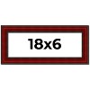 PosterPalooza | Panoramic Weathered Red Picture Frame - UV Acrylic, Foam Board Backing, Hanging Hardware - 2 of 4