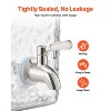 VEVOR Beverage Dispenser, 2 Pack 1.5 Gallon Drink Dispensers for Parties, Glass Juice Dispenser with Metal Stand, Stainless Steel Spigot, Clear - 4 of 4